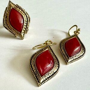 Barse ring and earrings set